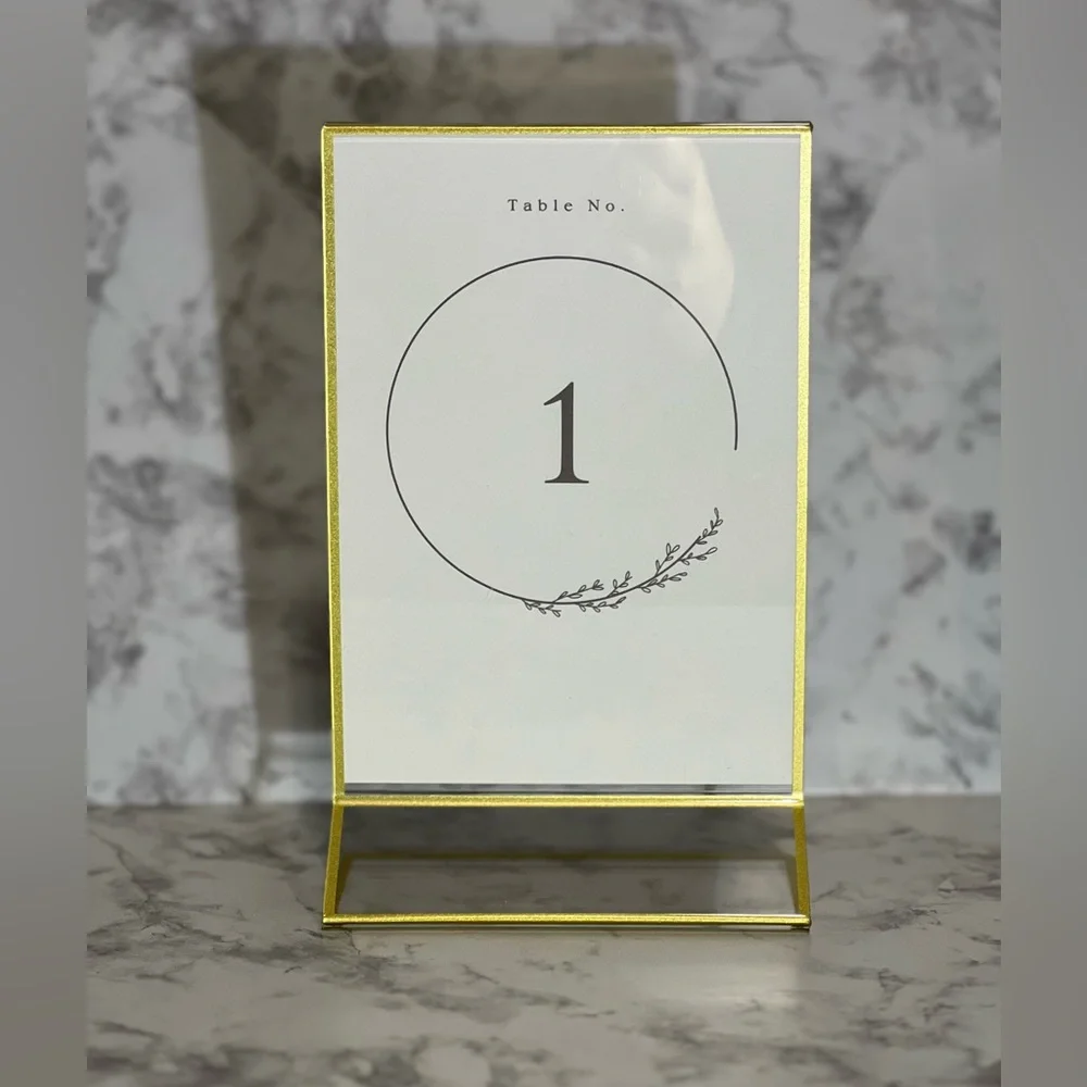 Gold Table Number Holder - Elegant Party Decoration